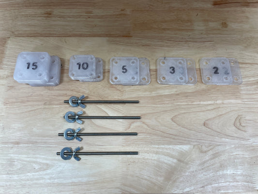 Kit de cales pour fabrication Guides de pose